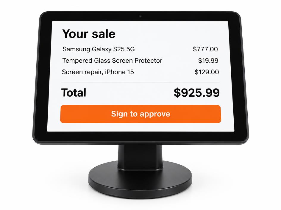 Customer facing display